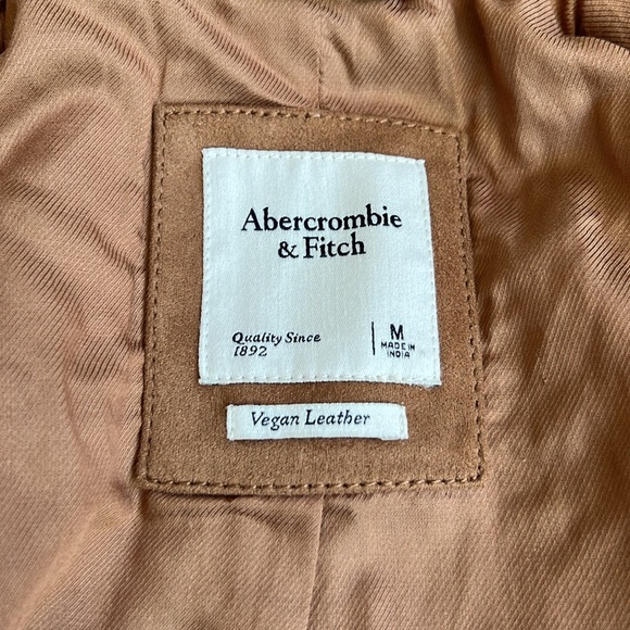 Abercrombie & Fitch Vegan Leather Moto Jacket - Picture 6 of 7